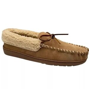 Pile Lined Slippers Minnetonka Men's Cozy Pile-Lined Hardsole Slippers - Charcoal Size 9 Medium Minnetonka Pile Lined Hardsole Slippers Charcoal House Shoes